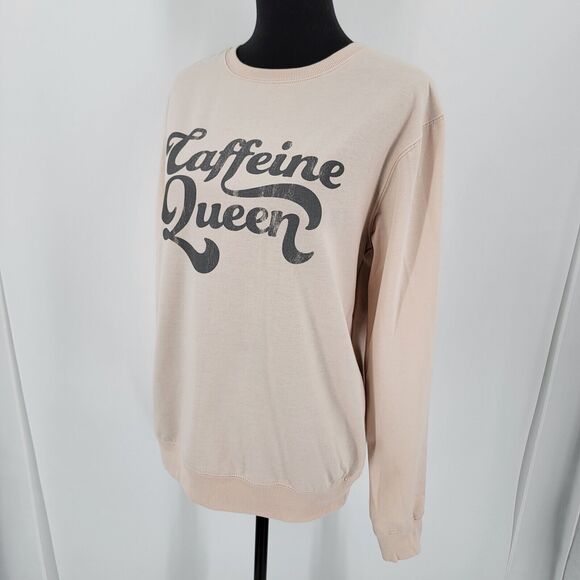 Cold Crush Sweatshirt Juniors Large Caffeine Queen Soft Fleece Pullover NEW - Picture 3 of 9